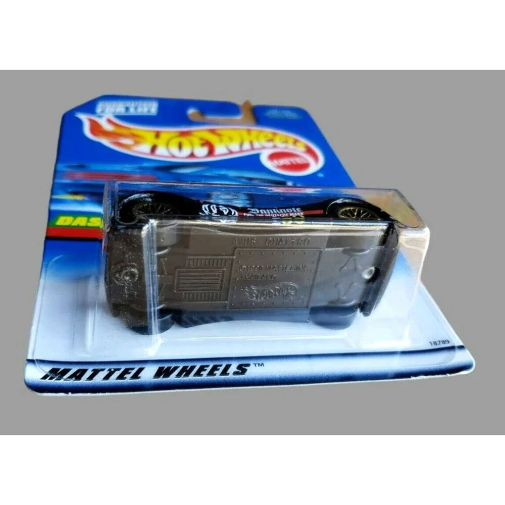 VTG 1998 Hot Wheels AUDI AVUS QUATTRO #723 DASH FOR CASH SERIES 3/4 1:64 GOLD LW